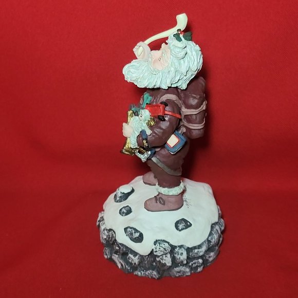 Vintage Max E Duncan Musical Santa Claus Figurine Signed - Picture 11 of 12